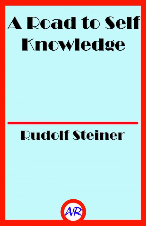 Cover of the book A Road to Self Knowledge by Rudolf Steiner, @AnnieRoseBooks