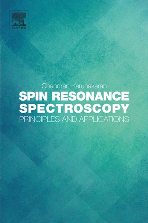 Cover of the book Spin Resonance Spectroscopy by Chandran Karunakaran, Elsevier Science