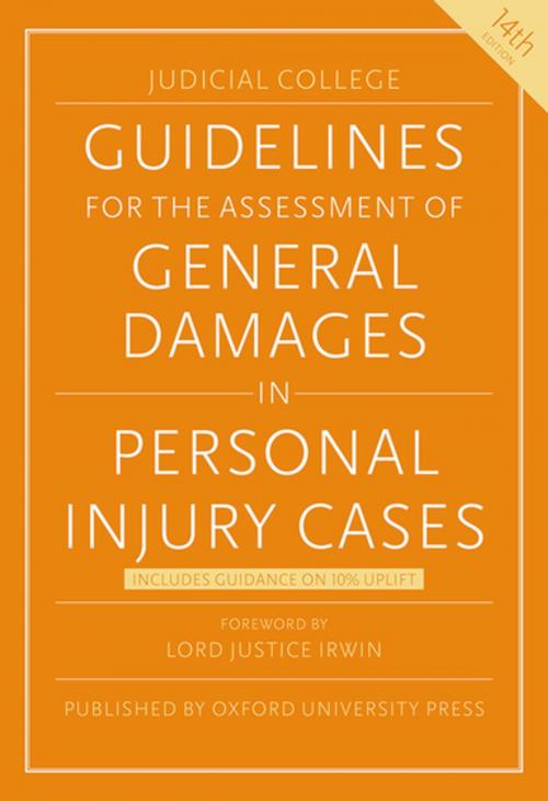 Cover of the book Guidelines for the Assessment of General Damages in Personal Injury Cases by Judicial College, OUP Oxford