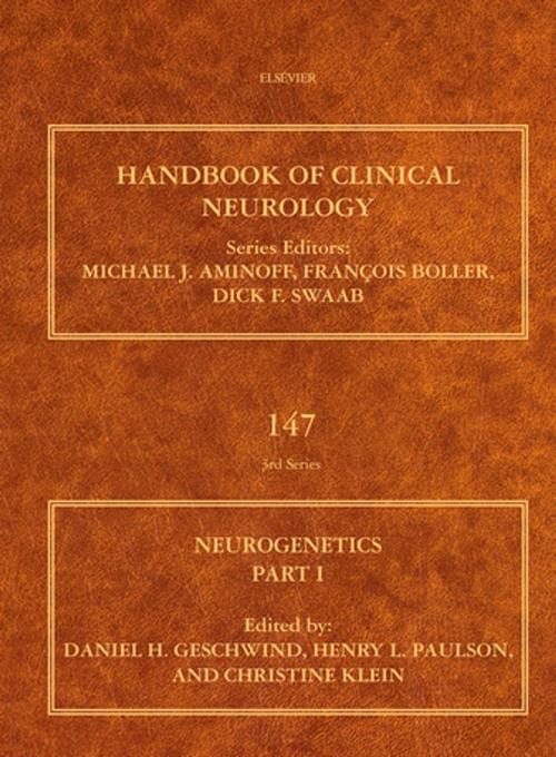 Cover of the book Neurogenetics, Part I by Daniel H. Geschwind, Henry L. Paulson, Christine Klein, Elsevier Science