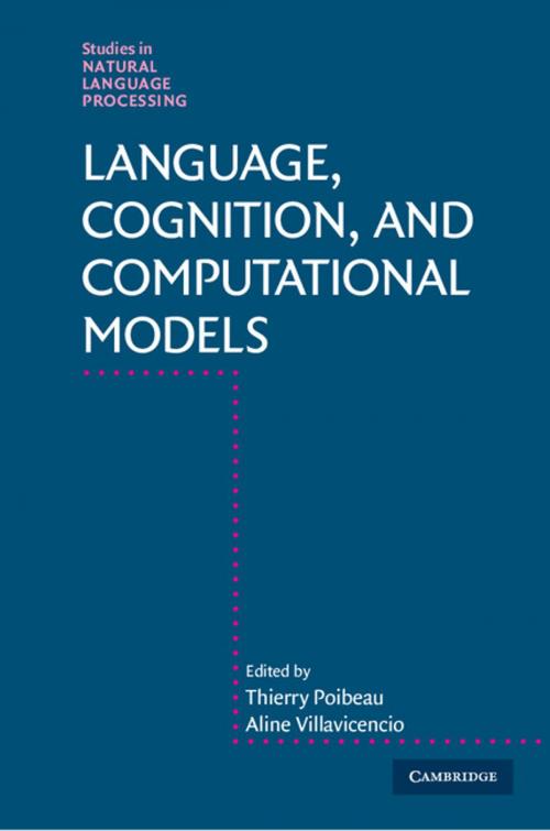 Cover of the book Language, Cognition, and Computational Models by , Cambridge University Press