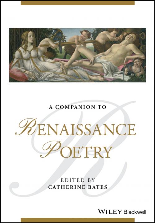 Cover of the book A Companion to Renaissance Poetry by , Wiley