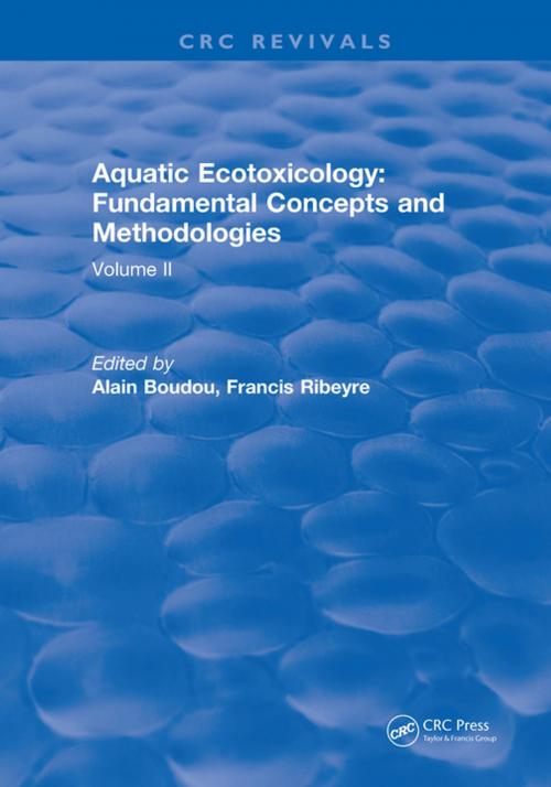 Cover of the book Aquatic Ecotoxicology by Alain Boudou, CRC Press