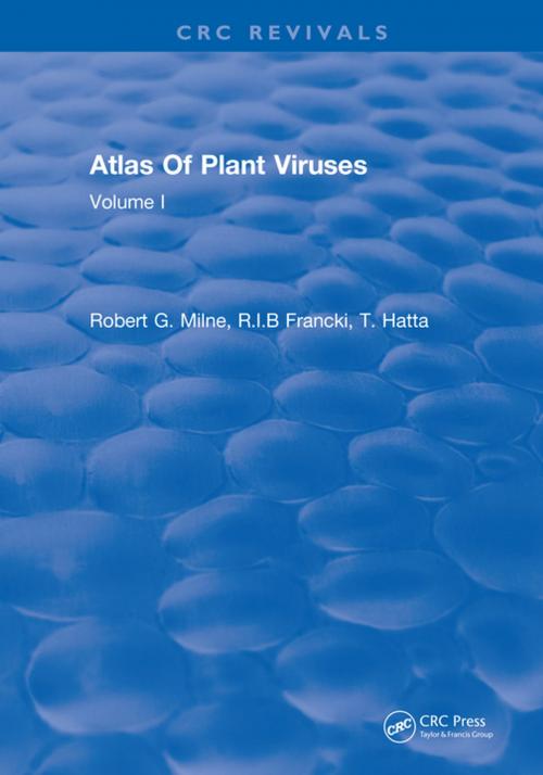 Cover of the book Atlas Of Plant Viruses by Robert G. Francki R.I.B; Milne, CRC Press