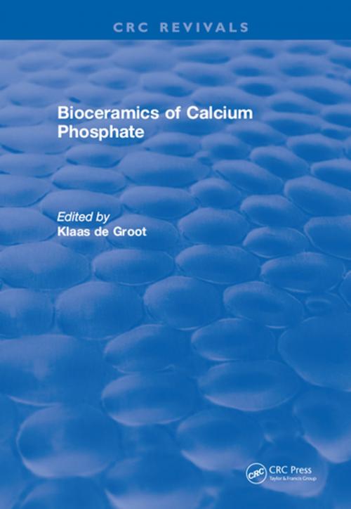 Cover of the book Bioceramics Calcium Phosphate by K. de Groot, CRC Press