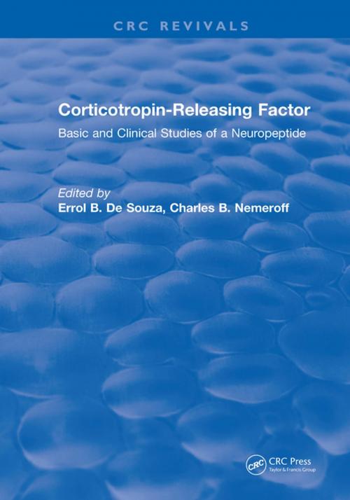 Cover of the book Corticotropin-Releasing Factor by Errol B. De Souza, CRC Press