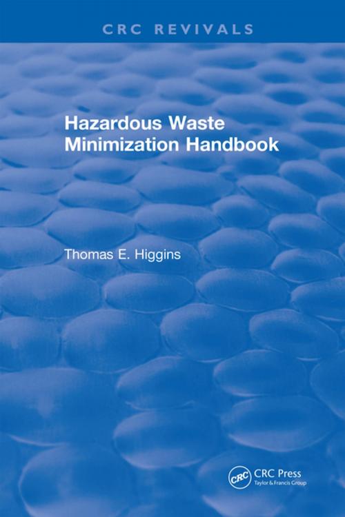 Cover of the book Hazardous Waste Minimization Handbook by Thomas E. Higgins, CRC Press