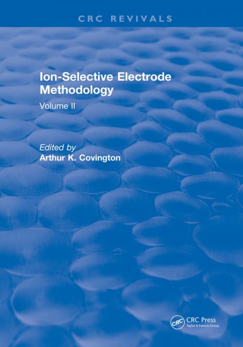 Cover of the book Ion Selective Electrode Method by A.K. Covington, CRC Press