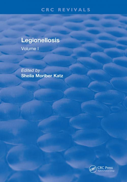 Cover of the book Legionellosis by Katz, CRC Press