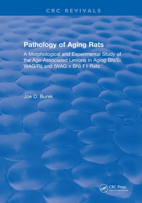 Cover of the book Pathology Of Aging Rats by Burek, CRC Press