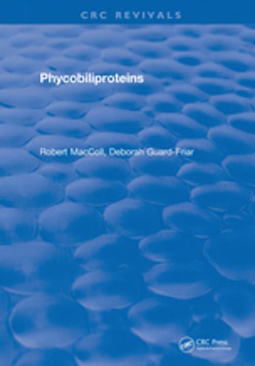 Cover of the book Phycobiliproteins by R. MacColl, CRC Press