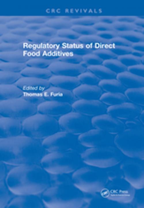Cover of the book Regulatory Status Of Direct Food Additives by Thomas E. Furia, CRC Press