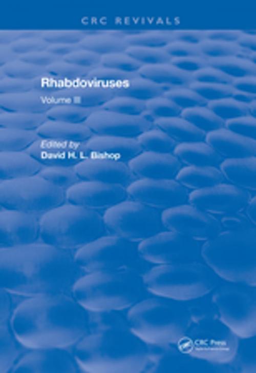 Cover of the book Rhabdoviruses by Bishop, CRC Press