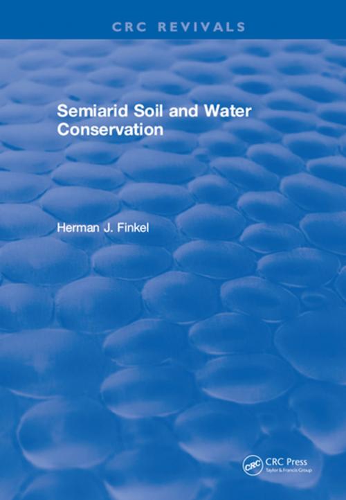 Cover of the book Semiarid Soil and Water Conservation by Finkel, CRC Press