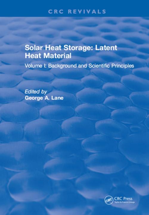 Cover of the book Solar Heat Storage by Lane, CRC Press