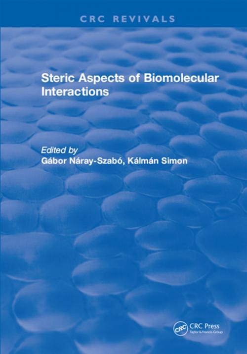 Cover of the book Steric Aspects Of Biomolecular Interactions by G.Naray- Naray-Szabo, CRC Press