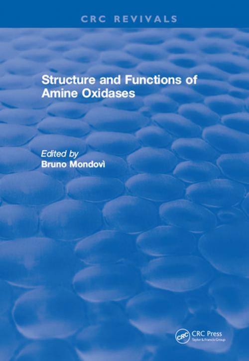 Cover of the book Structure and Functions of Amine Oxidases by Mondovi, CRC Press