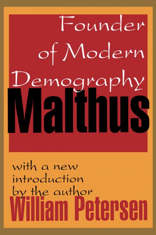 Cover of the book Malthus by William Petersen, Taylor and Francis