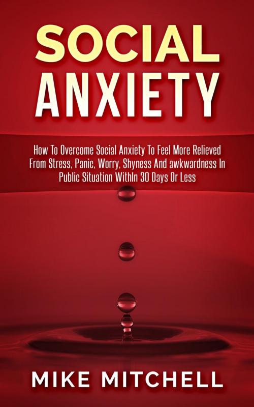 Cover of the book Social Anxiety How To Overcome Social Anxiety To Feel More Relieved From Stress, Panic, Worry, Shyness And awkwardness In Public Situation WithIn 30 Days Or Less by Mike Mitchell, Mike Mitchell