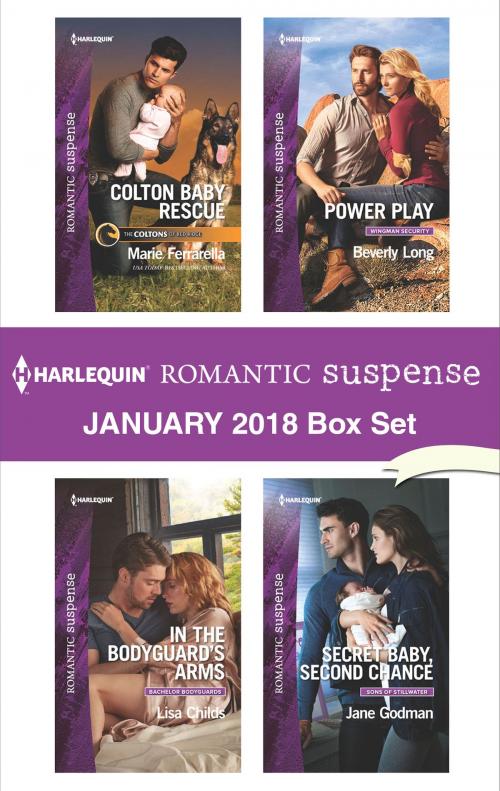 Cover of the book Harlequin Romantic Suspense January 2018 Box Set by Marie Ferrarella, Lisa Childs, Beverly Long, Jane Godman, Harlequin