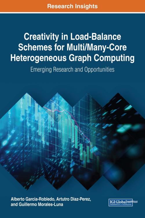 Cover of the book Creativity in Load-Balance Schemes for Multi/Many-Core Heterogeneous Graph Computing by Alberto Garcia-Robledo, Arturo Diaz-Perez, Guillermo Morales-Luna, IGI Global