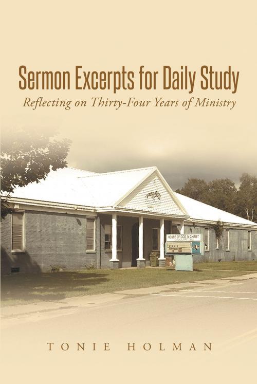 Cover of the book Sermon Excerpts for Daily Study by Tonie Holman, Christian Faith Publishing