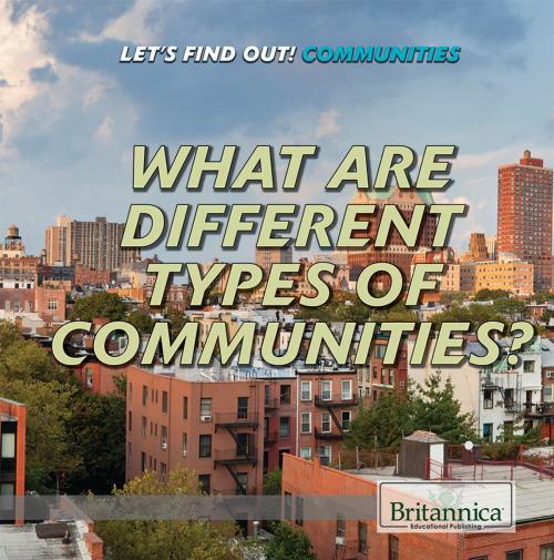 Cover of the book What Are Different Types of Communities? by Josie Keogh, Britannica Educational Publishing