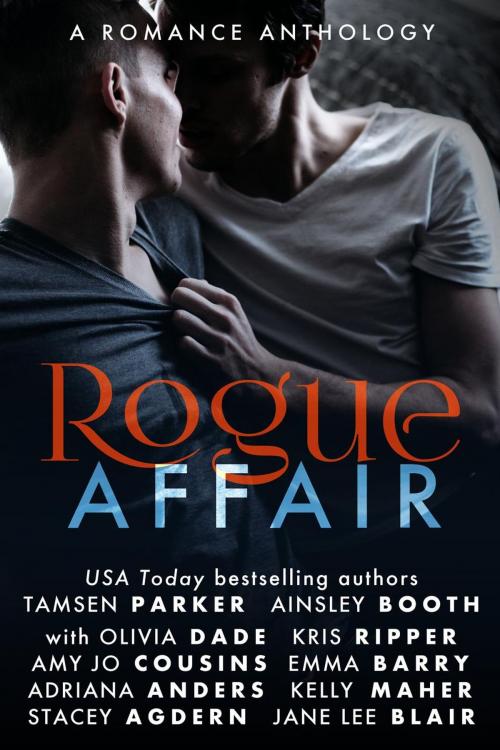Cover of the book Rogue Affair by Tamsen Parker, Adriana Anders, Ainsley Booth, Amy Jo Cousins, Emma Barry, Jane Lee Blair, Stacey Agdern, Kelly Maher, Olivia Dade, Kris Ripper, Rogue Affair Publishing