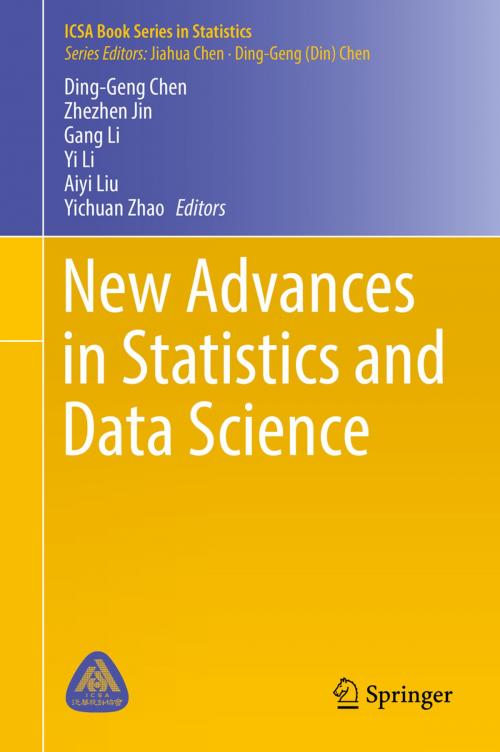 Cover of the book New Advances in Statistics and Data Science by , Springer International Publishing