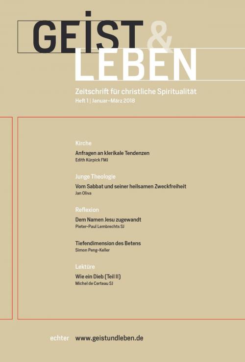 Cover of the book Geist & Leben 1/2018 by Echter Verlag, Echter