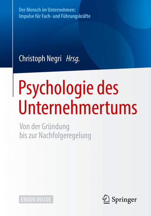 Cover of the book Psychologie des Unternehmertums by , Springer Berlin Heidelberg