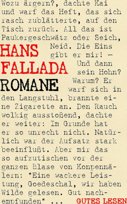 Cover of the book Hans Fallada - Romane by Hans Fallada, Books on Demand