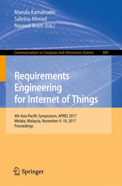 Cover of the book Requirements Engineering for Internet of Things by , Springer Singapore