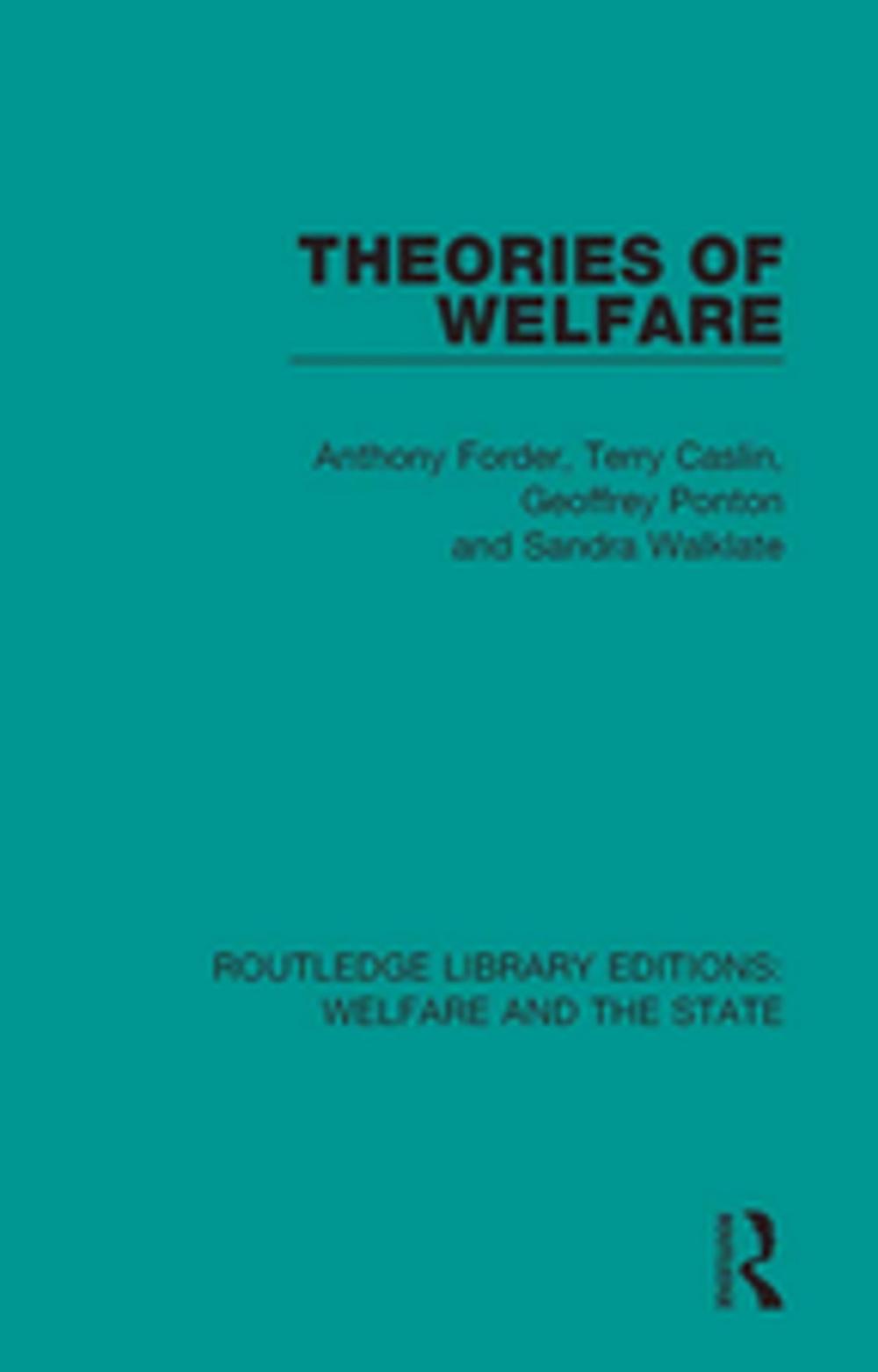 Big bigCover of Theories of Welfare
