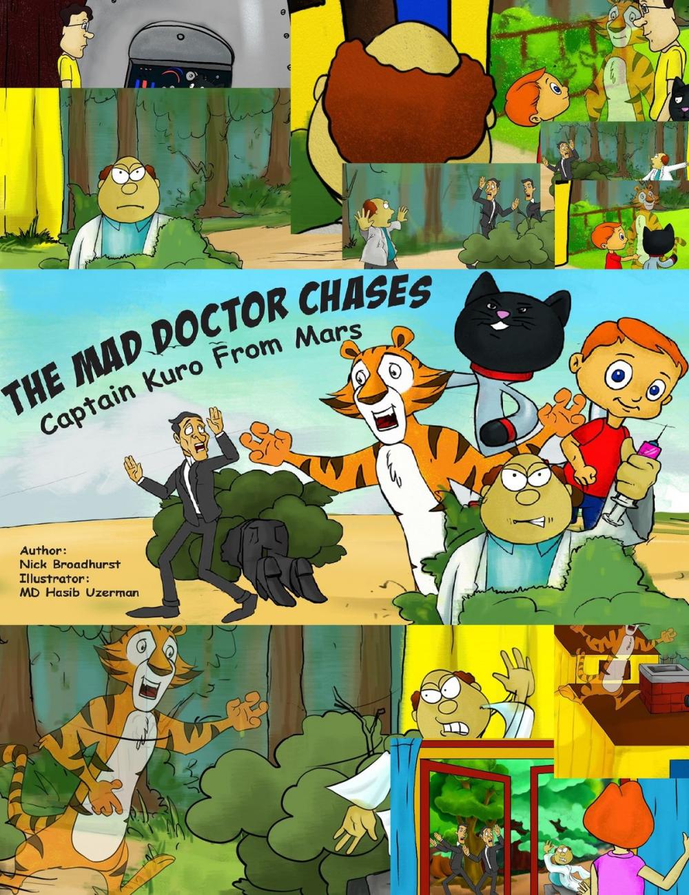 Big bigCover of The Mad Doctor Chases Captain Kuro From Mars
