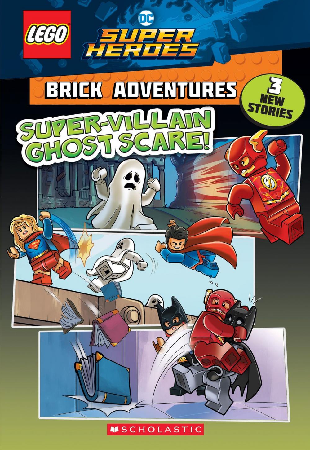 Big bigCover of Super-Villain Ghost Scare! (LEGO DC Comics Super Heroes: Brick Adventures)