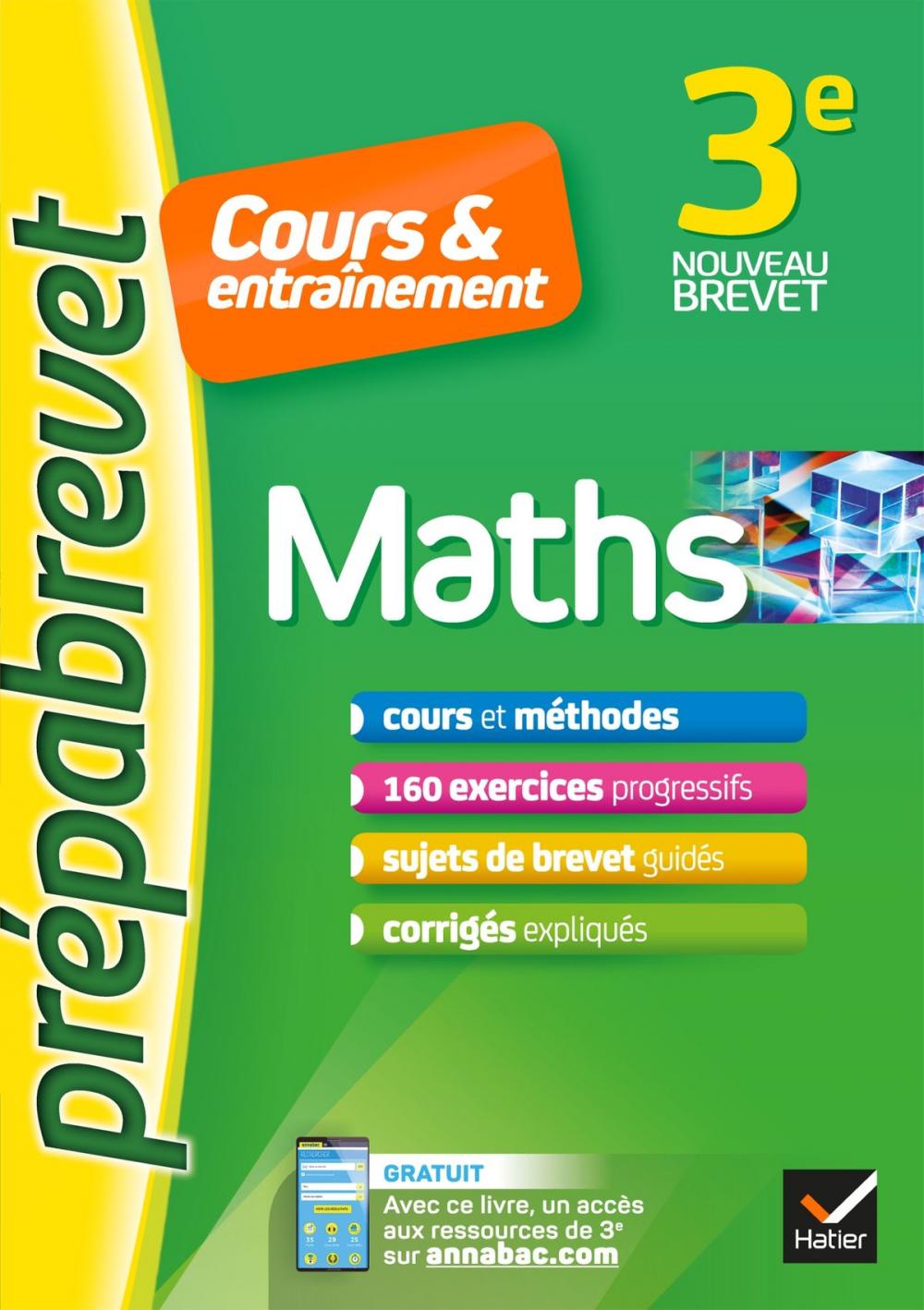 Big bigCover of Maths 3e - Prépabrevet Cours & entraînement