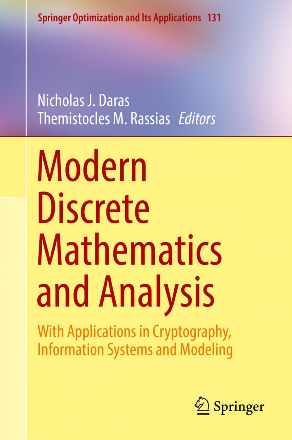 Big bigCover of Modern Discrete Mathematics and Analysis