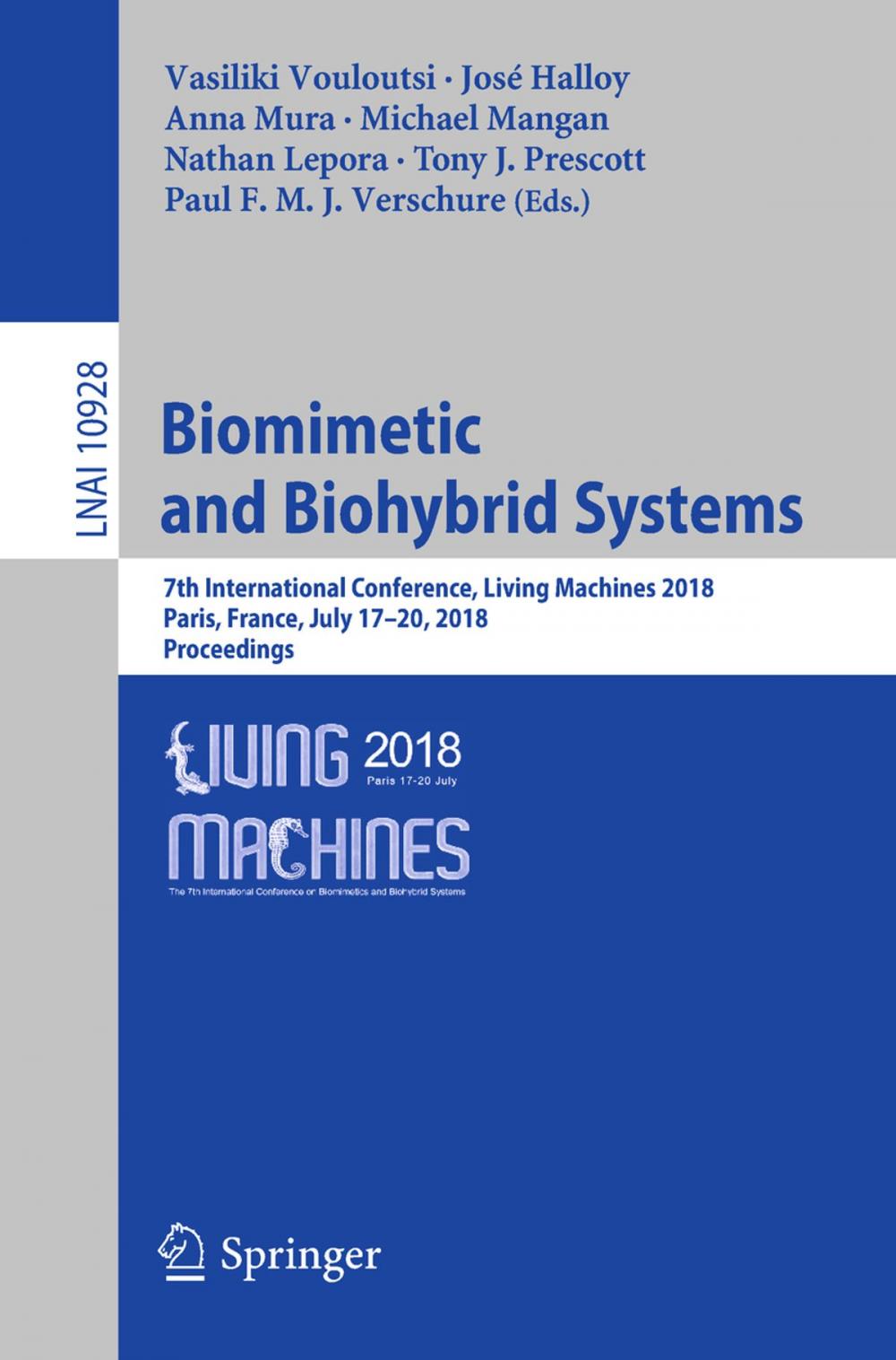 Big bigCover of Biomimetic and Biohybrid Systems