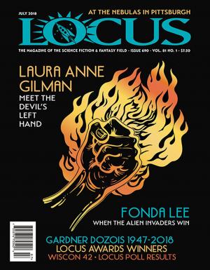 Book cover of Locus Magazine, Issue #690, July 2018