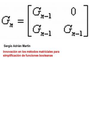 Book cover of Innovación en los Métodos Matriciales para Simplificación de Funciones Booleanas.
