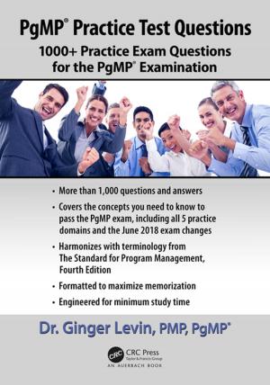 Cover of the book PgMP® Practice Test Questions by Eli Ruckenstein, Gersh Berim
