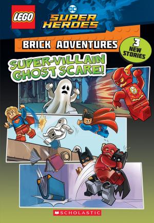 Book cover of Super-Villain Ghost Scare! (LEGO DC Comics Super Heroes: Brick Adventures)