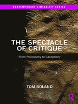 Cover of the book The Spectacle of Critique by Carl Becker