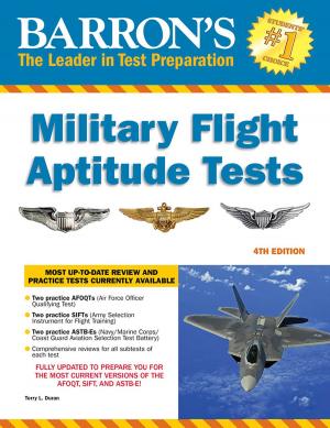 Book cover of Barron's Military Flight Aptitude Tests