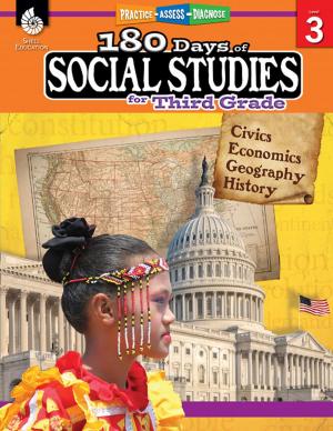 Cover of the book 180 Days of Social Studies for Third Grade: Practice, Assess, Diagnose by LaVonna Roth