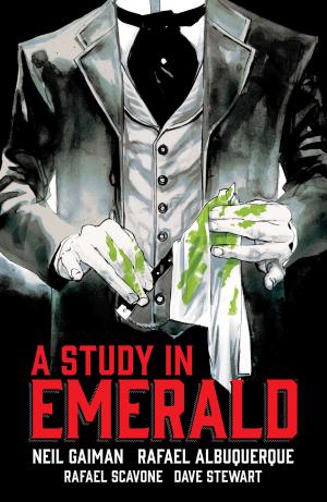 Book cover of Neil Gaiman's A Study in Emerald
