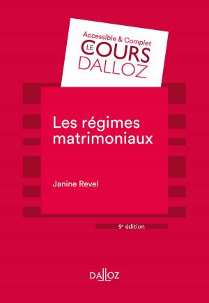 Cover of the book Les régimes matrimoniaux by Philippe Simler, Philippe Delebecque