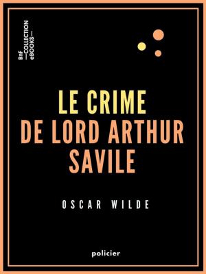Book cover of Le Crime de Lord Arthur Savile