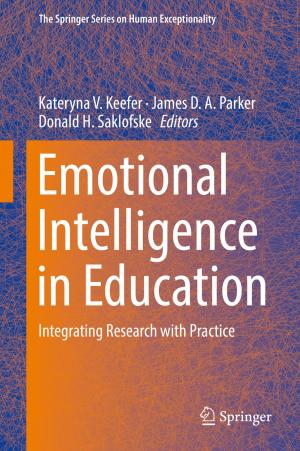 Cover of the book Emotional Intelligence in Education by Maria de Fátima F. Domingues, Ayman Radwan